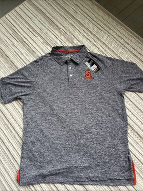 Campus Heritage Gray Heather Polo with Orange 'S' Embroidery